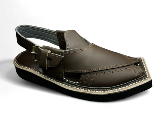 Classic Durable Leather Kaptaan Peshawari Sandals