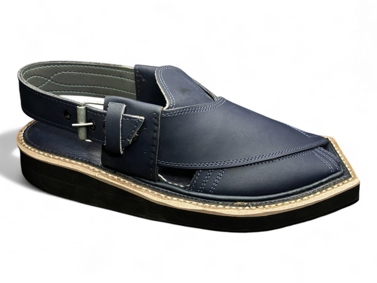 Classic Durable Leather Kaptaan Peshawari Sandals