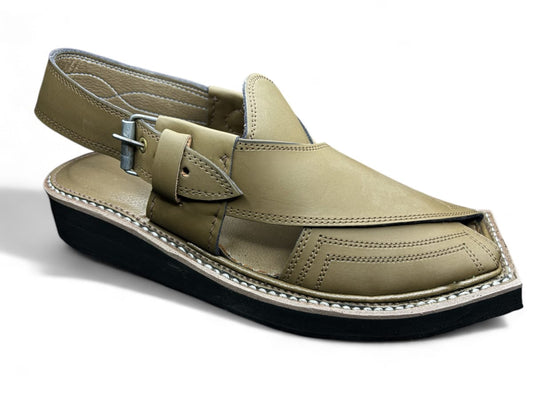 Classic Durable Leather Kaptaan Peshawari Sandals