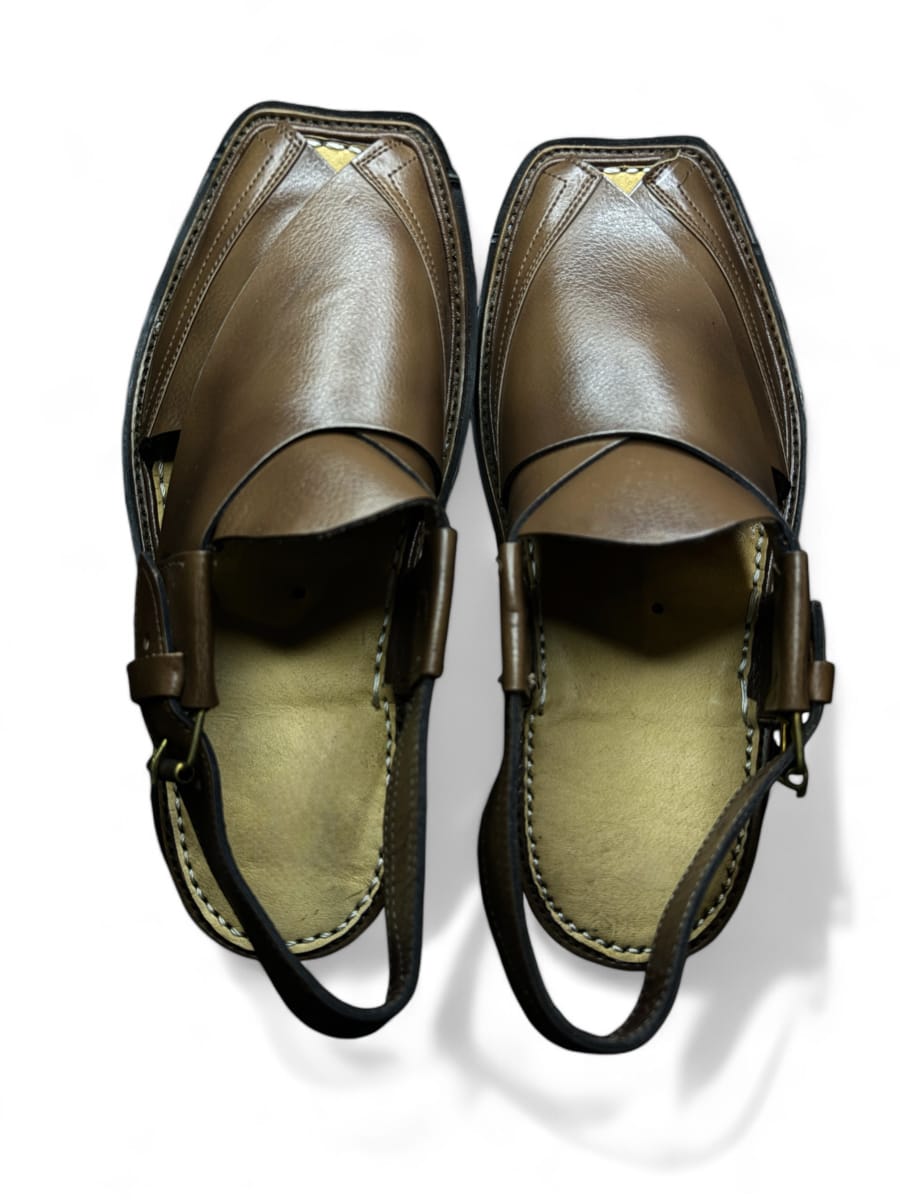 Classic Homemade Leather Peshawari Chapal